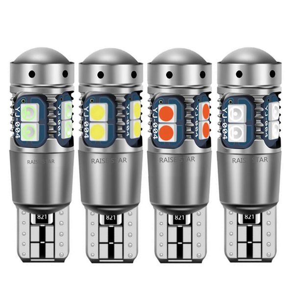 

2pcs t10 w5w 501 2825 super bright 3030 led car parking lights auto interior reading dome lamp wedge tail side bulb