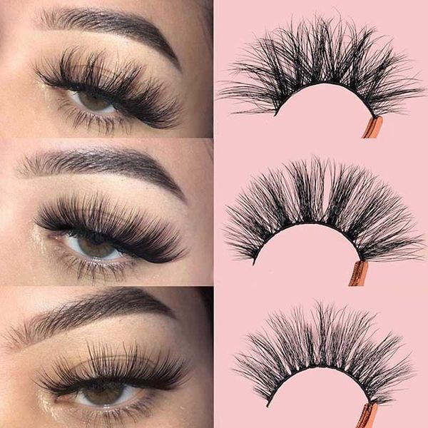 

false eyelashes 3 pairs natural fake lashes long makeup 6d mink extension eyelash for beauty thick