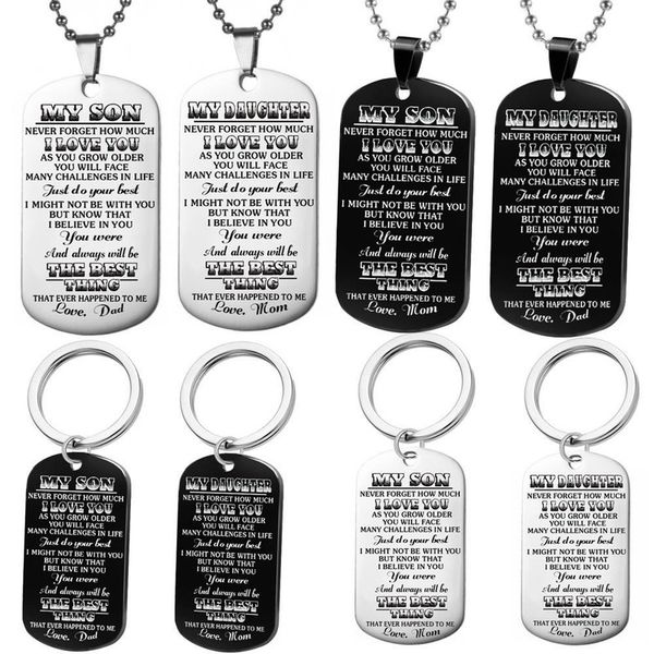 

keychain man letter key chain women mom key ring chain for pants kids dad pendant son holder fashion brelok, Silver