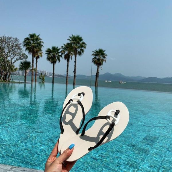 

fashion high heels outdoor female slippers new summer women beaded slippers flat soft indoor shoes elegant morden, Black