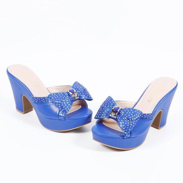 

italian chunky high slippers fashion women shoes sandals beach female footwear high heeled slippers ladies girl new shoes, Black