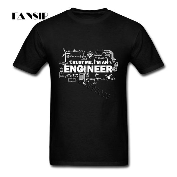 

trust me я инженер camisetas нового дизайна мужская футболка коротким рукавом 100% хлопок o шеи футболка для взрослых