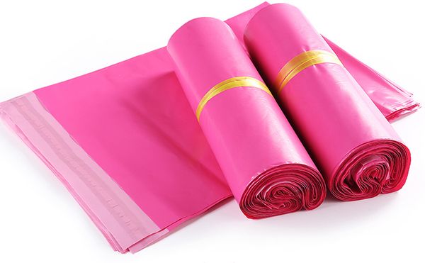 

deep pink poly mailing adhesive envelope bags bolsa gift packaging bags plastic mailer pink garment/boxes post