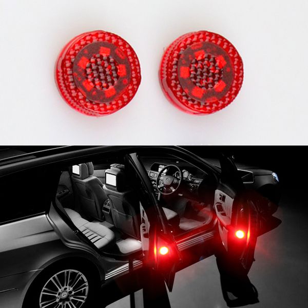 

2pcs 5 leds car openning door warning signal light waterproof safely flash lights parking lamp magnetic anti-collision