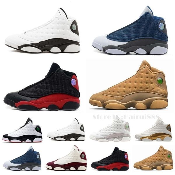 

13 13s men basketball shoes womens bred flints history of flight altitude xiii sport shoes designer athletics sneakers us 5.5-13, Black