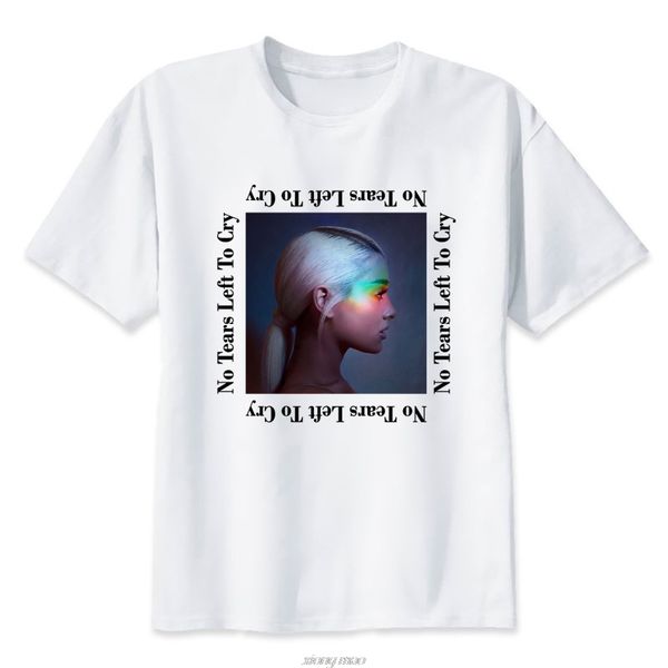

no tears left to cry ariana grande printed tshirt men/women fashion short sleeve t-shirt summer tumblr t shirts cool tee