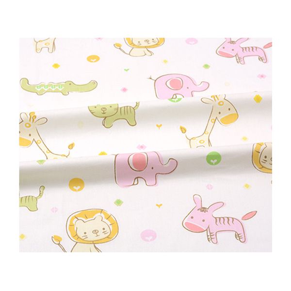 

flat cambric cotton blend fabric sewing printed needlework diy clothes quilting