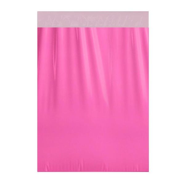 

100pcs envelopes express bags with self adhesive mailbag waterproof tear-proof plastic courier envelope postal bags (pink) pe