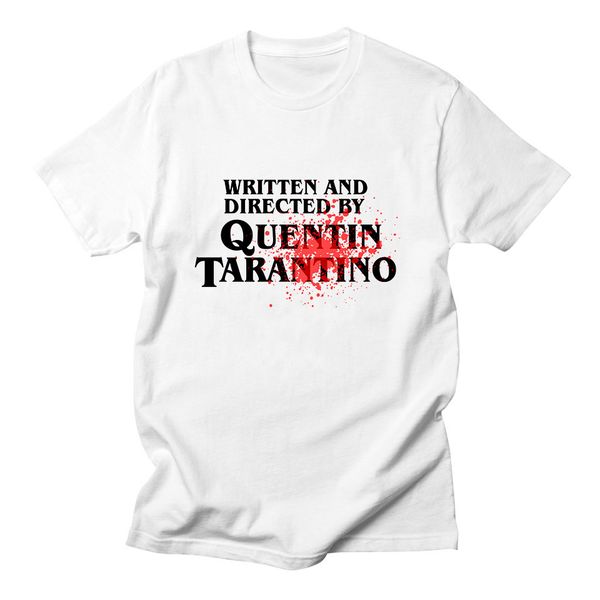 

written and directed by quentin tarantino womens t shirts for women summer new european style fashion white t shirt women cotton