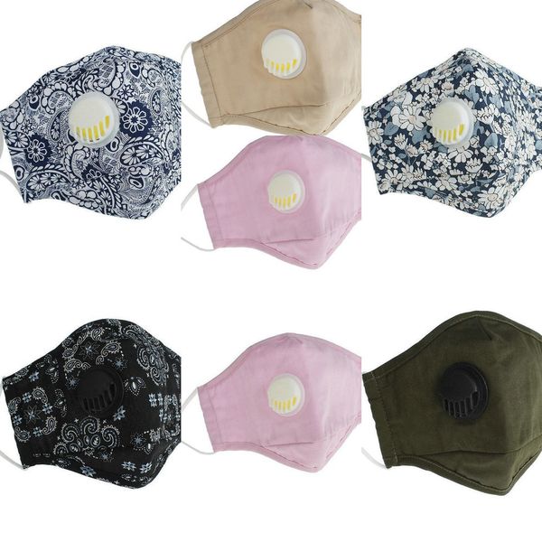 

new washable face mask 2020 pm2.5 anti-dust reusable masks valve protective cotton face ma 6042 91u7