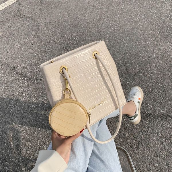

textured small bag 2020 new trendy fashion large capacity one-shoulder all-match ladies handbag