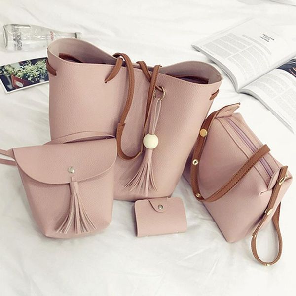 

ladies tassel handbag shoulder tote purse satchel messenger bag