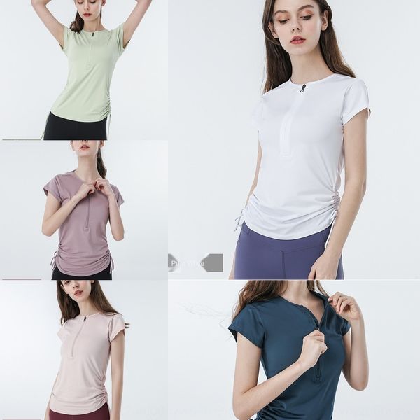 

2020 summer new women's short sleeve slimming sports t-shirt running coat t-shirt fitness slim fit breathable yoga short sleeve 1w9n
