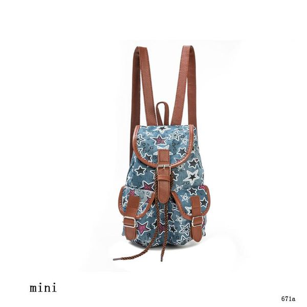 

fashion women mini capacity travel backpack creative print shoulder bag schoolbag outgoing backpack