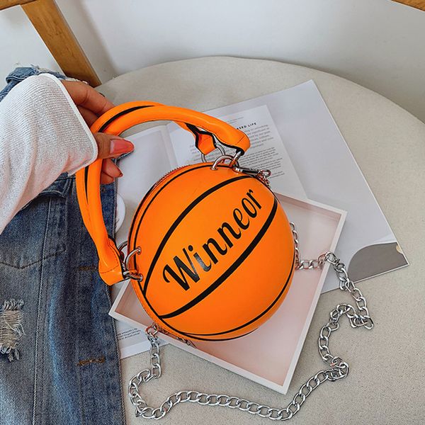 

small fluorescent color hand bag fashion women handbag creative letter shoulder messenger bag mini round tote