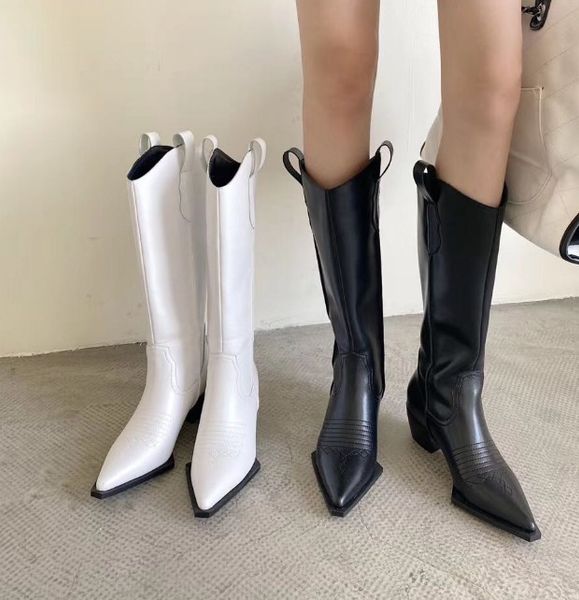 

women boots over knee shoes booties woman 2020 high heels luxury designer boots-women over-the-knee autumn rubber, Black