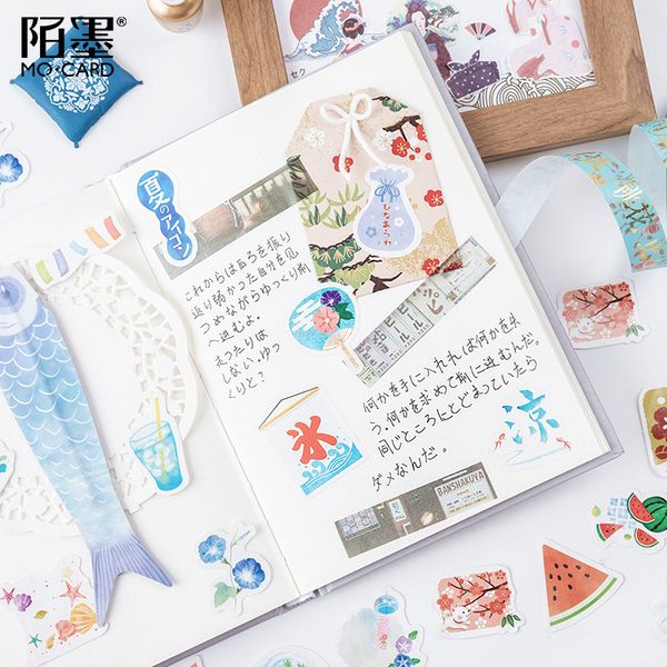 

45pcs/pack summer stationery stickers pack posted it kawaii stickers scrapbooking label diary album office & school supplies
