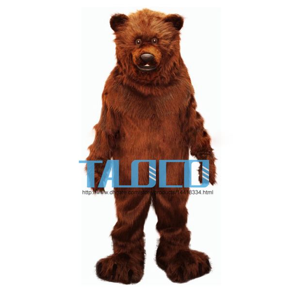 

2018 new friendly grizzly bear professional anime quality selling lightweight mascot costume size ing, Red;yellow