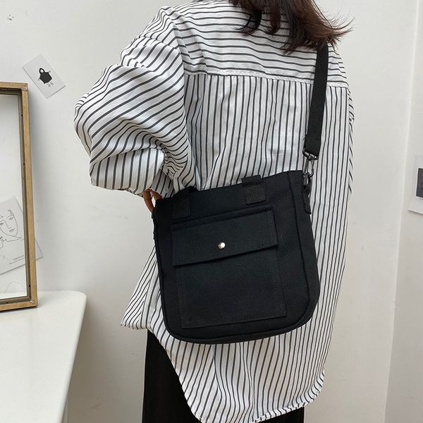 

women casual tote bags 2020 new fashion handbags simple solid color zipper shoulder bags messenger crossbody