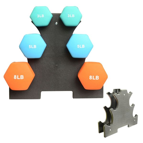 

weight lifting dumbbell 3 layers rack stand weight support dumbbell floor bracket home exercise equipment