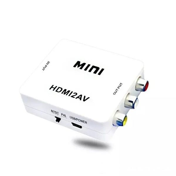 

mini hdmi2av 1080p hd video adapter hdmi to av converter cvbs+l/r hdmi to rca 30pcs/lot