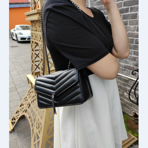 

2020 new 3a classic wallet handbag ladies fashion clutch bag soft leather fold messenger bag fannypack handbag with box wholesale