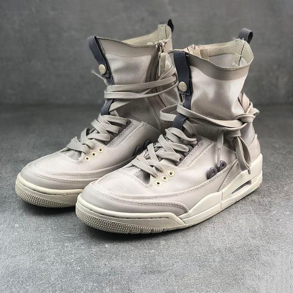 

basketball shoes 3 new 3s rtr exp lite xx men's women's high-outdoor sports training shoes street wearing breath design shoes high, Black