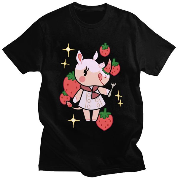 

kawaii меренге of animal crossing t shirt мужчины с коротким рукавом мягкий хлопок tee o-образным вырезом летняя tshirt видео игры tshirt ид