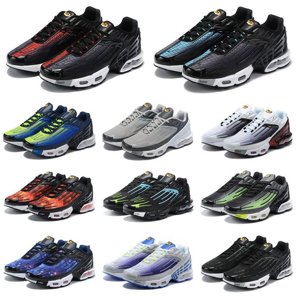 

with box designer tuned mercuial tn plus iii 3 og ultra mens running shoes male desig sports run trainers black white spider women sneakers