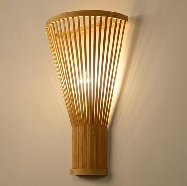 

wall lamp chinese living room modern simple bamboo creative hand-woven