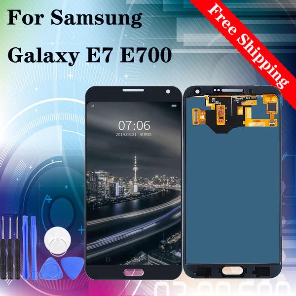 

tft brightness adjustable for samsung galaxy e7 e700 e700f e7000 e7009 e700h e700m lcd display touch screen digitizer assembly replacement