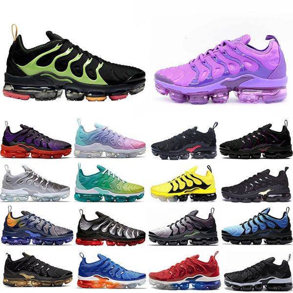 

2020 tn plus black green black red men running shoes cargo khaki dark blue purple university red women mens trainers sneakers