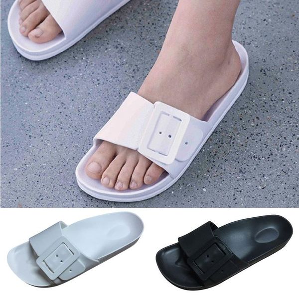 

women fashion beach breathable sandals home slipper flip-flops flat shoes female soft sole slip on women sandals flat casual, Black