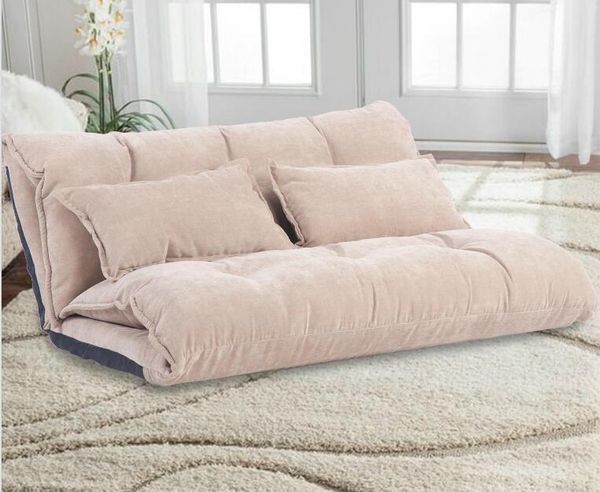 

us stock oris fur. adjustable foldable modern leisure sofa bed video gaming sofa with two pillows wf008064daa