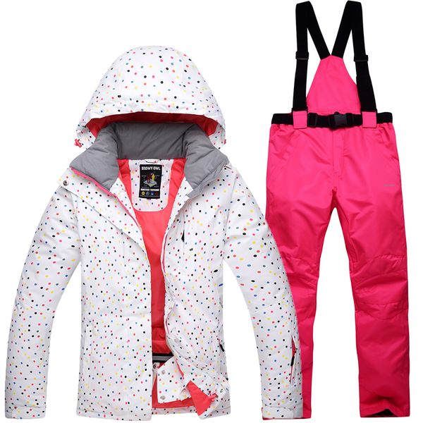 

skiing jackets ski suit set women's outdoor veneer double board waterproof warm