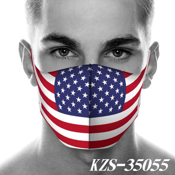 

3d designer masks washable popular splicing colour american president election usa mouth cover male female creative country masks
