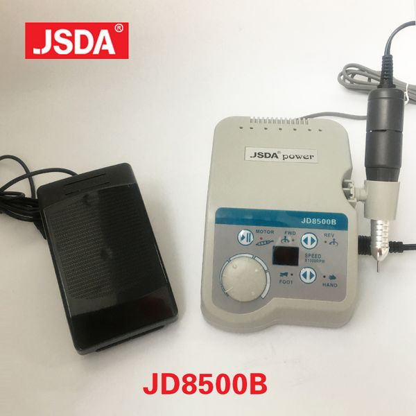 

factory jsda jd8500b professional electric nail drill machine polish tool manicure pedicure bits digital display 65w 35000rpm