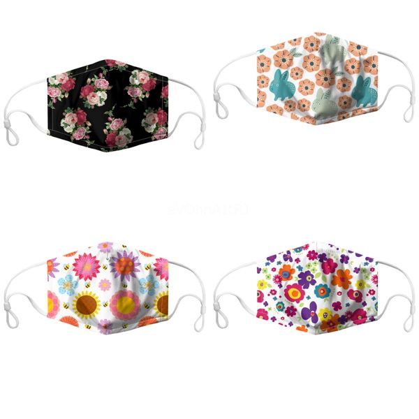 

cute mask print pink cartoonface masks prectivefabric mask cute mouth cover washable#218, Black