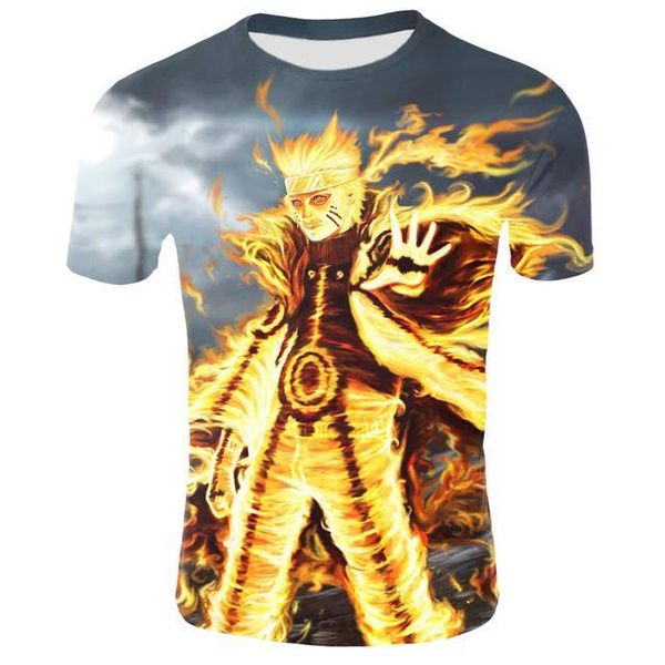 

wholesale new japan anime naruto uchiha sasuke itachi boy leisure 3d print shirts horror oversized aesthetic men clothing