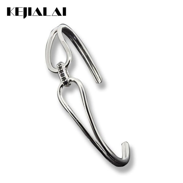 

bangle kejialai women simple fashion micro pave black cz & plated open cuff bangles trend men adjustable bracelets m-l532