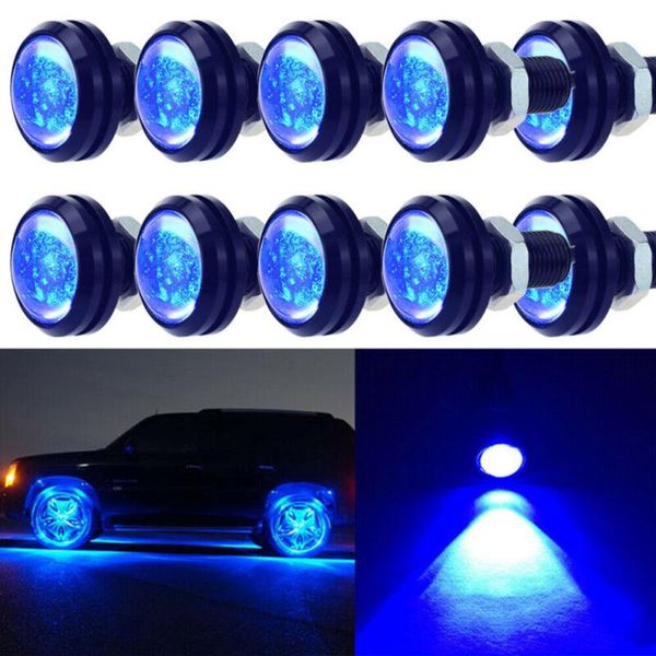 

10pcs blue /red dc 12v 15w eagle eye led daytime running 3 smd backup light car rock lamp ip67 waterproof
