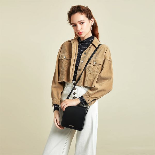 

2020 bag crossbody small square bag leather simple wild one-shoulder mini net red small black