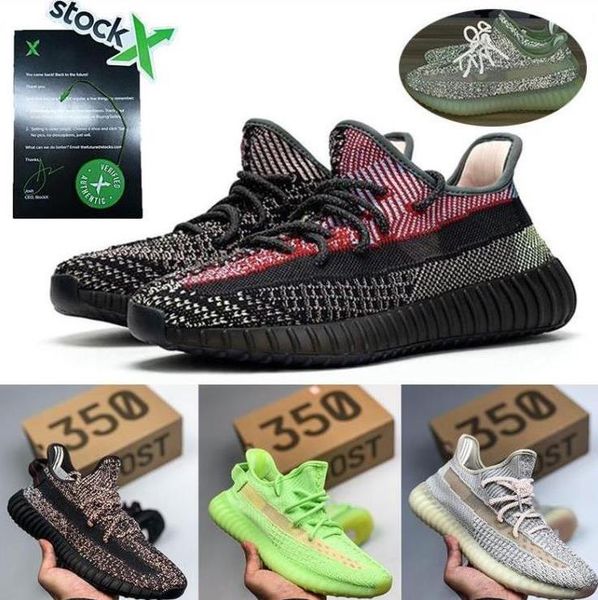 

kanye west v2 triple white bred butter teach red men women running shoes green-core zebra sports sply- training sneakers