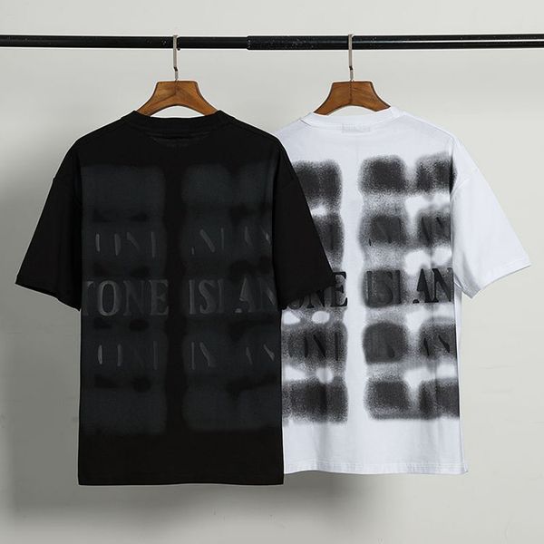 

2020 qaulity print mens women designer t shirt mens fashion designer t shirts stone short sleeve t-shirts q23, White;black