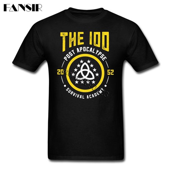 

casual the 100 tv series t-shirt mens short sleeve cotton custom men t-shirt brand-clothing big size