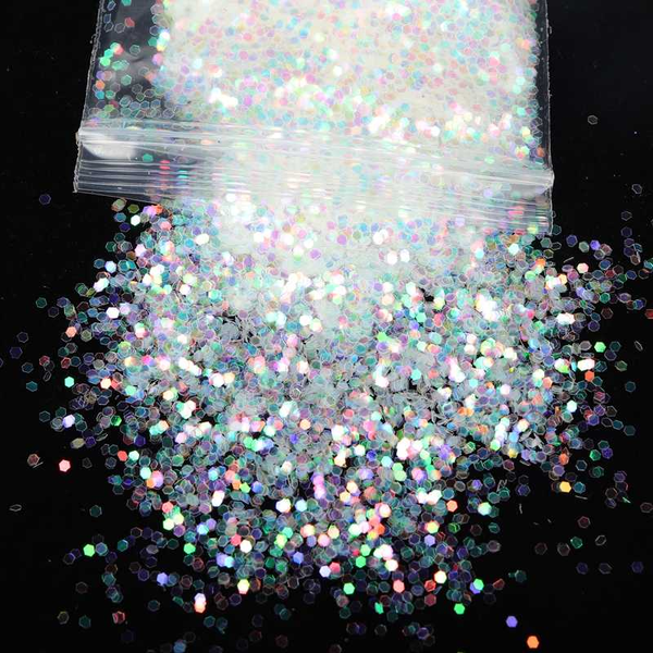

10g gold silver shiny nail glitter powder flakes dust sparkly 0.2mm sequins chrome pigment polish manicure nail art decorations, Silver;gold