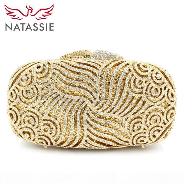 

wholesale- natassie crystal clutches lady dinner party purses women wedding clutch bags l2034