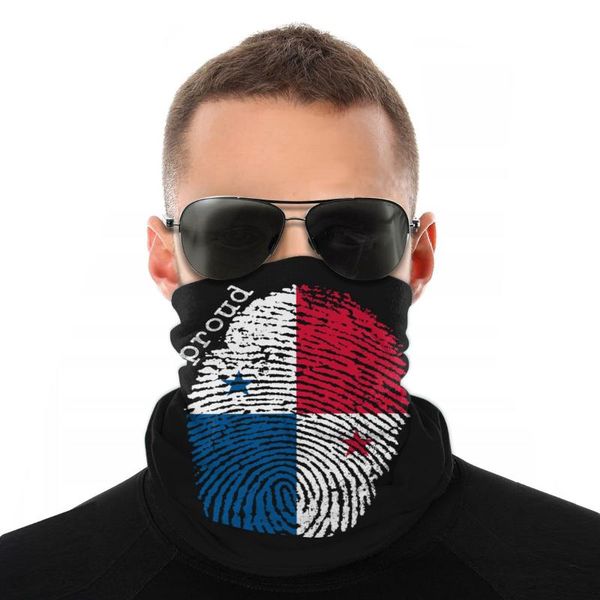 

панама флаг шарф половина маска мужчины женщины моды шеи gaiter бесшовные бандана полиэстер головной убор открытый туризм, Blue;gray