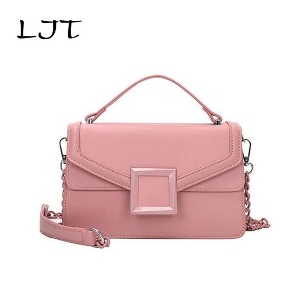 

fashion woman shoulder bag pu leather youth ladies small square bag female daily chain crossbod messenger handbags purse