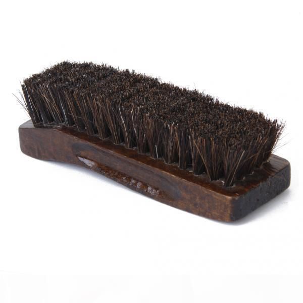 

wooden boat brushes bristle horse hair shoe polish applicator polish dauber boot buffing, White;pink